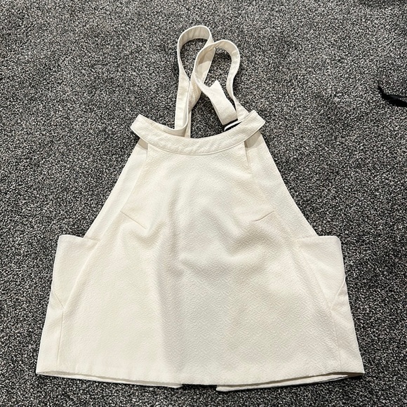 Off white, halter, crop top. - Picture 1 of 4